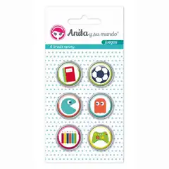 Material PACK6 BRADS EPOXY JUEGOS GRAFOPLAS REF.37010115